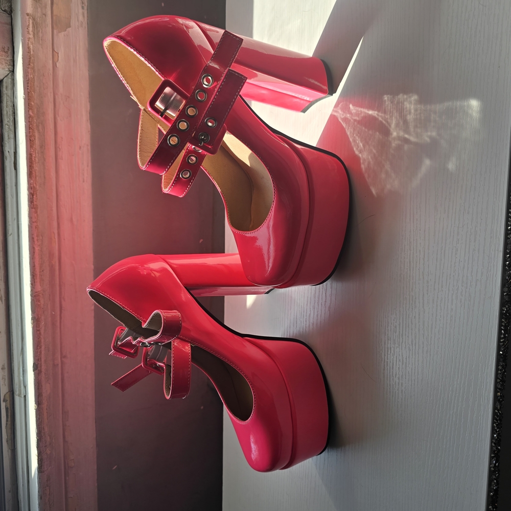 Stylish Pink Platform Heels